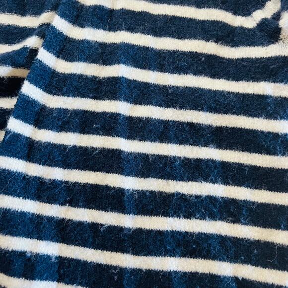 Madewell Cozy Walker Merino Alpaca Blend Open Front Cardigan Size XS Blue Cream - Picture 6 of 9